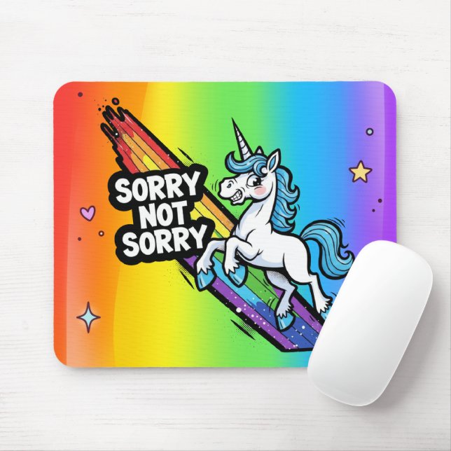 Ursäkta inte Ursäkta Enhörning Musmattor (Med mus)