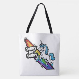 Ursäkta inte Ursäkta Enhörning Totebag Tygkasse