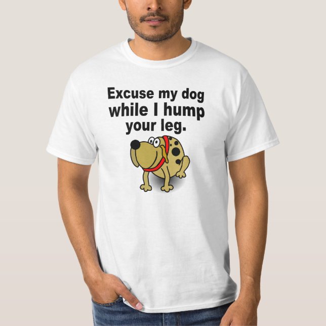 Ursäkta mig hunden tee shirt (Framsida)