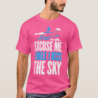 Ursäkta mig medan jag kissar Himmel för en Skydive T Shirt