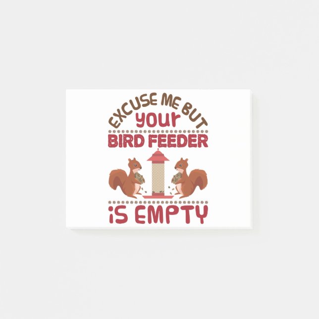 Ursäkta mig, men din föda är tom post-it block (Framsida)