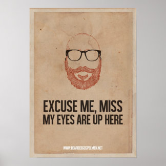 Ursäkta mig, miss. Min pappa är här uppe. Poster