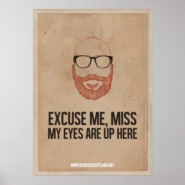 Ursäkta mig, miss. Min pappa är här uppe. Poster (Framsidan)