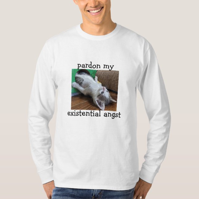 Ursäkta min existentiella vinkling t shirt (Framsida)