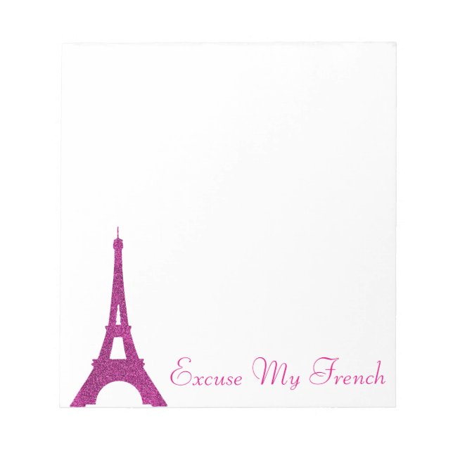 Ursäkta min Fransk Anteckningsblock (Framsida)