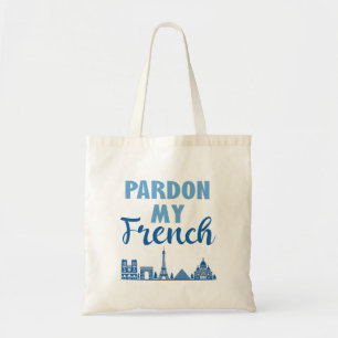 Ursäkta min Fransk - Paris Skyline Tygkasse