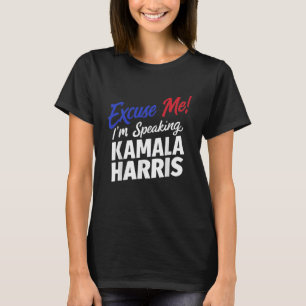 Ursäkta tal Kamala Harris Funny Travel World T Shirt