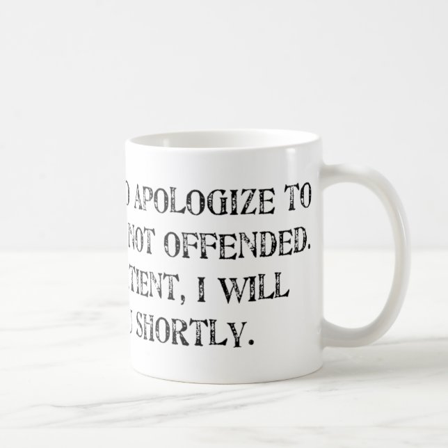ursäkten kaffemugg (Höger)
