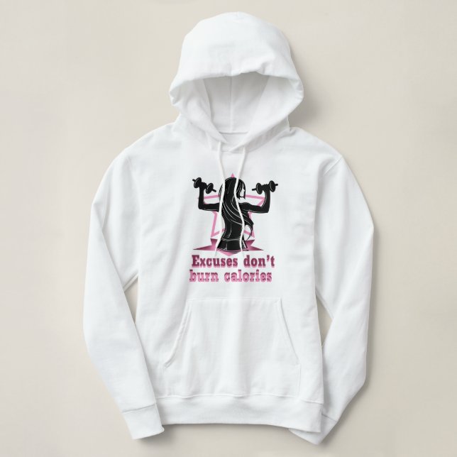 Ursäkter bränner inte kalorier t shirt (Design framsida)