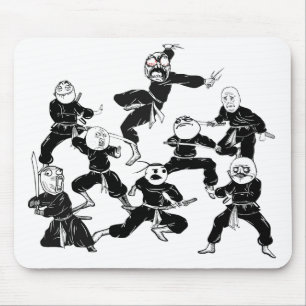 Ursinne komiska Meme vänder mot den Ninja ligan Musmatta
