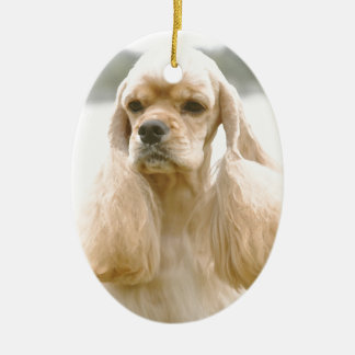 Ursnygg amerikancockerspanielSpaniel Julgransprydnad Keramik