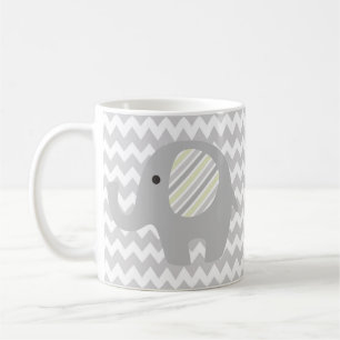 Ursnygg beställnings- baby showerneutraltelefant kaffemugg