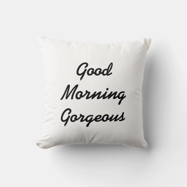 Ursnygg bra morgon kudde (Framsida)