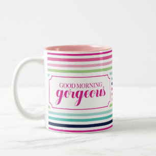 Ursnygg bra morgon Två-Tonad mugg