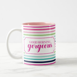 Ursnygg bra morgon Två-Tonad mugg
