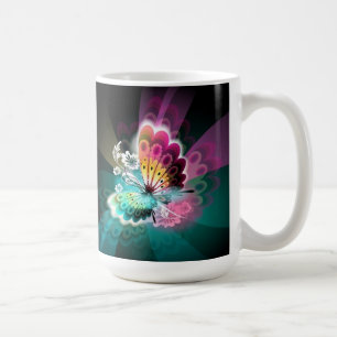 Ursnygg fjärilsmugg kaffemugg