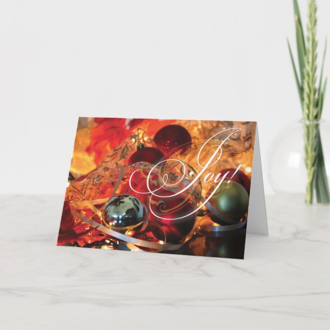 Ursnygg julkortGLÄDJE! Helgkort (Framsida)