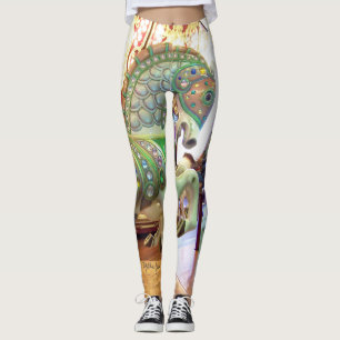 Ursnygg karusellhäst #3 leggings