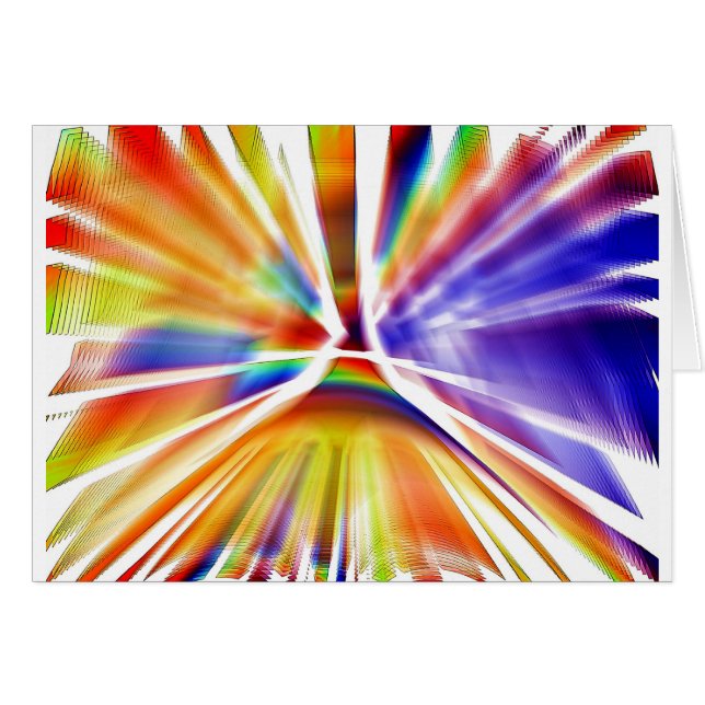 URSNYGG KONST MÅLAR SPLATTEREN HÄLSNINGSKORT (Framsidan Horizontal)