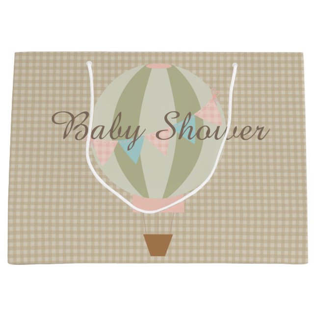 Ursnygg luftballongneutraltbaby shower (Framsidan)