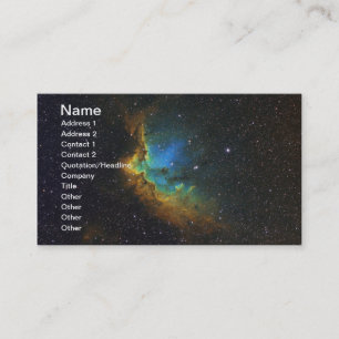 Ursnygg NASA för trollkarlNebula NGC 7380 Visitkort