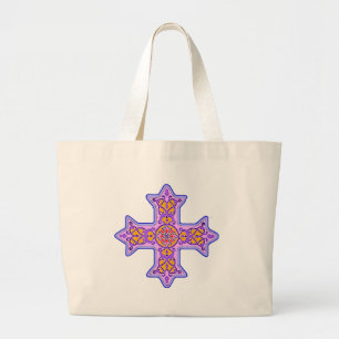 Ursnygg pastellfärgad Coptic kor Jumbo Tygkasse