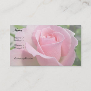 Ursnygg rosa rosvisitkort visitkort