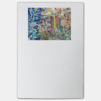 Ursnygg stor bowlinghusmålning postar dess post-it block