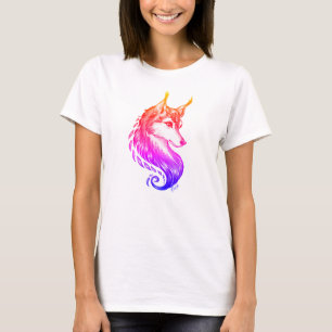Ursnygg T-tröja för solnedgånghand plockadevarg T Shirt