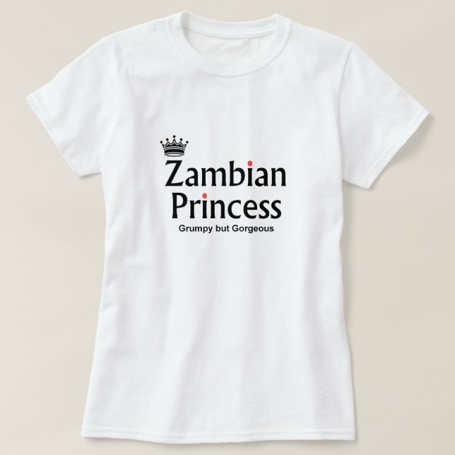Ursnygg zambisk Princess T-shirt (Design framsida)