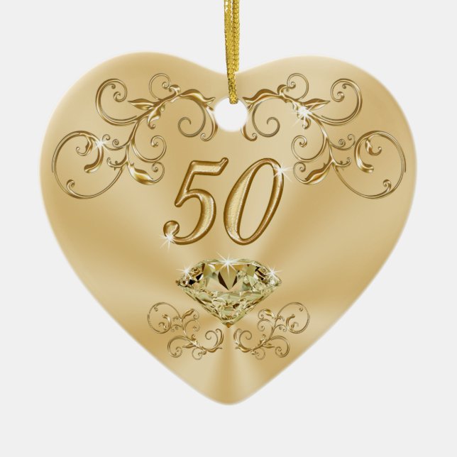 Ursnygga guld- födelsedaggåvor för henne: julgransprydnad keramik (Framsidan)