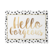 Ursnygga hejer, välkommet mattt