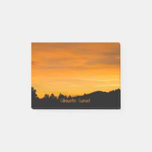 Ursnygga orange präriebackar på post-it block