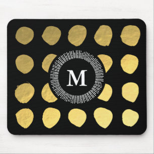 Ursnygga svart guld- Mousepad för ditt kontor Musmatta