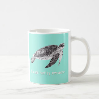 Ursnyggt "är du Turtley den enorma" Kaffemugg