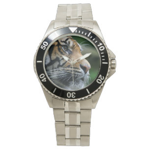 Ursnyggt Bengal tigeransikte Armbandsur