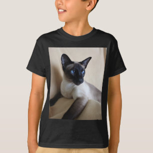 Ursnyggt Siamese kattansikte T Shirt
