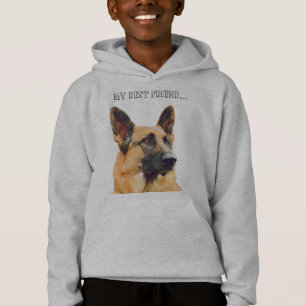 Ursnyggt tyskt herdefoto t-shirt