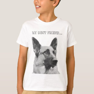 Ursnyggt tyskt herdefoto t shirt