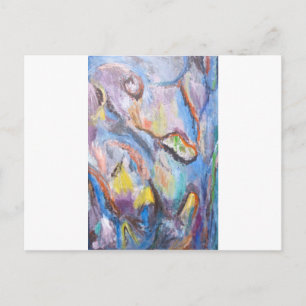 Ursprung av arter (abstrakt expressionism) vykort