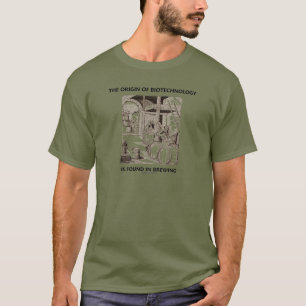 Ursprung av bioteknik finnas, i att brygga t-shirt
