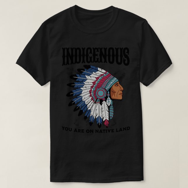 URSPRUNG DU ÄR PÅ NATIV LAND T SHIRT (Design framsida)