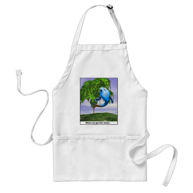 Ursprung för Fishsticks Roliga T-shirts & Gåvor Förkläde (Framsidan)
