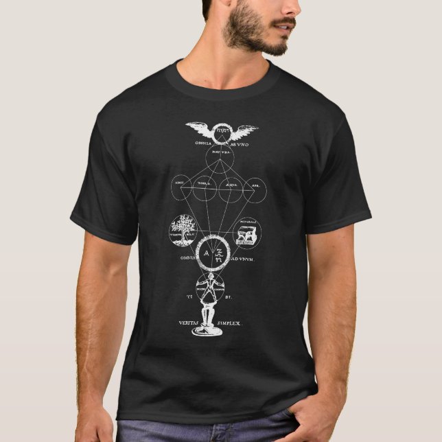 Ursprungen av alkemi (vit) t shirt (Framsida)