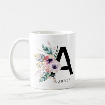 Ursprunglig "A"-alfabet Mugg Monogram Boho Waterco