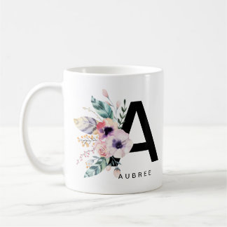 Ursprunglig "A"-alfabet Mugg Monogram Boho Waterco