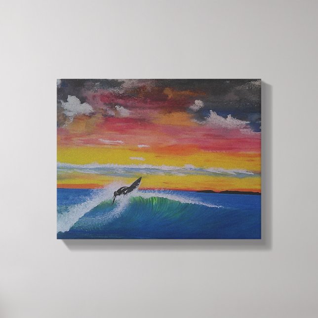 Ursprunglig akrylmålning canvastryck (Framsida)