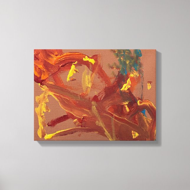 Ursprunglig akrylmålning tryckt som canvastryck (Framsida)