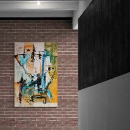 Ursprunglig akrylmålning vid Poster Papper (projek