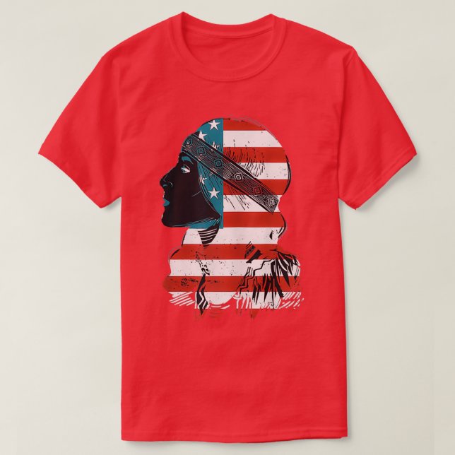 Ursprunglig amerikansk 4 juli t shirt (Design framsida)
